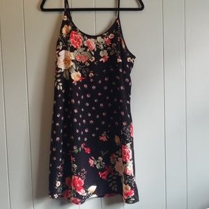 Black floral dress